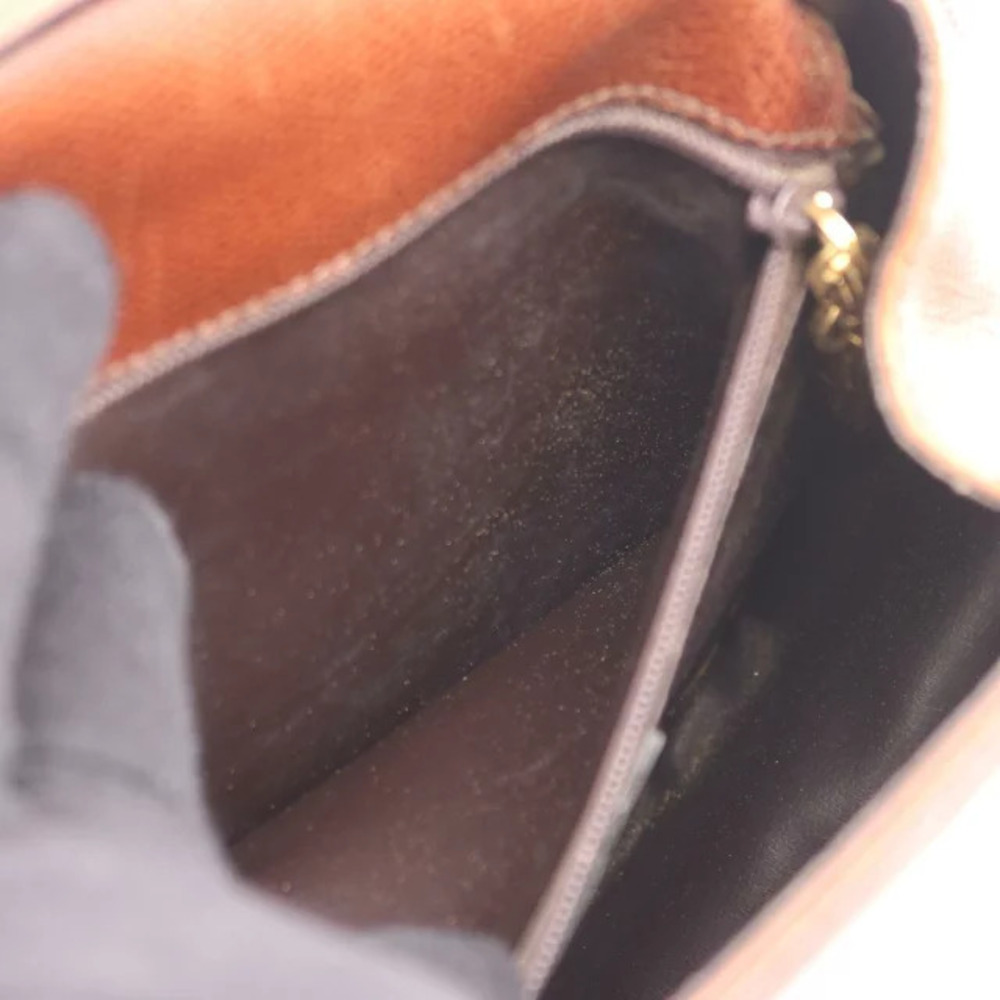Salvatore Ferragamo Brown Leather Bag Gancini Shoulder - Picture 9 of 10